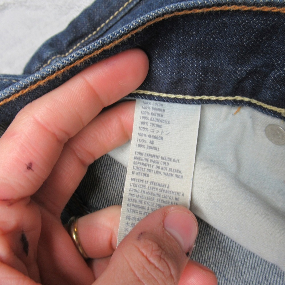 Abercrombie & Fitch Jeans Mens 32x32 Baggy Button Fly Relaxed Classic Y2K Heavy - Picture 8 of 16